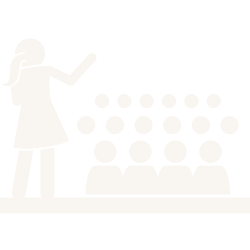 Icon of a speaker on stage representing Diana Bejasa’s live keynote events