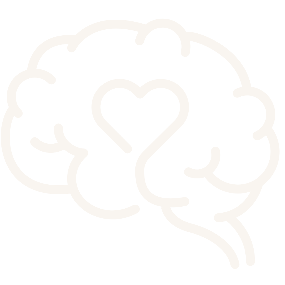 Brain and heart icon symbolizing how Diana Bejasa helps ambitious professionals clear the invisible mental load and reclaim emotional bandwidth.